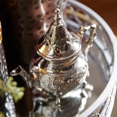 Casablanca Market Moroccan Silver Teapot KLHN1019
